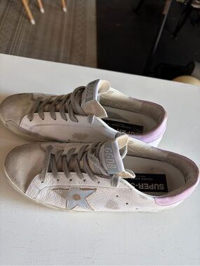 Golden Goose Super-Star Sneakers in White 39